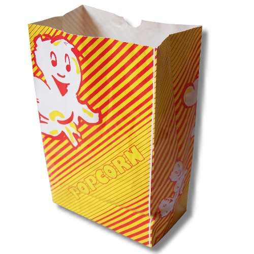 25 XXL Popcornüten,Popcorn Tüten,Blockbodenbeutel,Kino,groß 2,35l ca